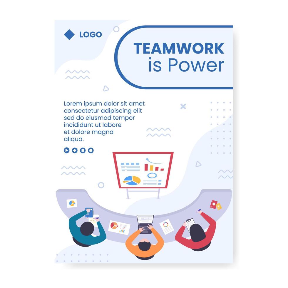 Business Online Training, Seminar or Courses Poster Template Flat Illustration Editable of Square Background for Social media or Greetings Card vector