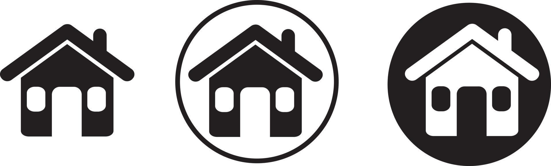 Detached house icon . web icon set .vector illustration vector