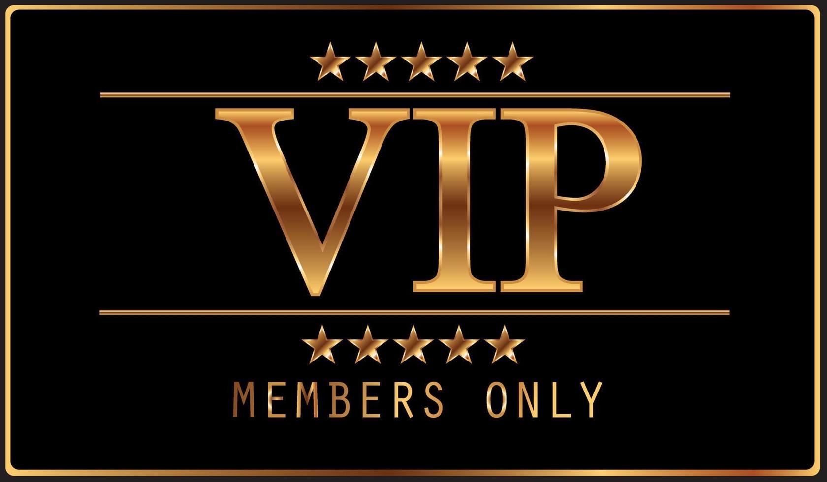 Premium VIP card with gold elements and crown vector