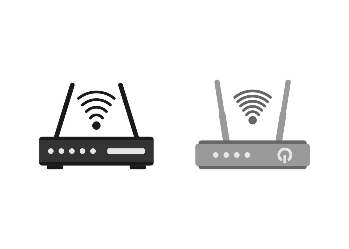 vector de plantilla de diseño de icono de enrutador wifi aislado