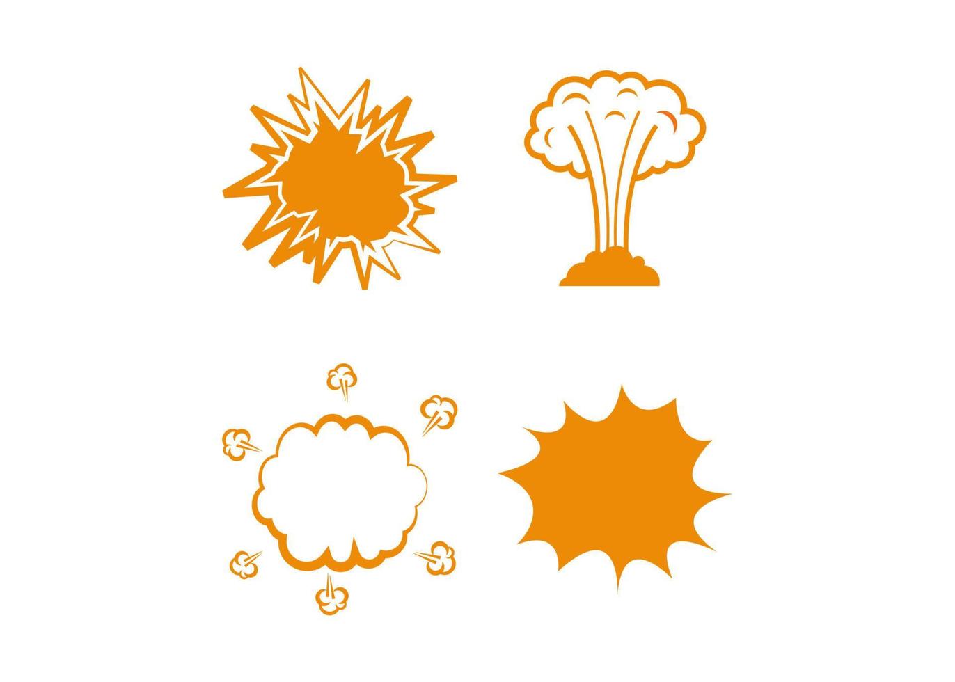 vector de plantilla de diseño de icono de explosión aislado
