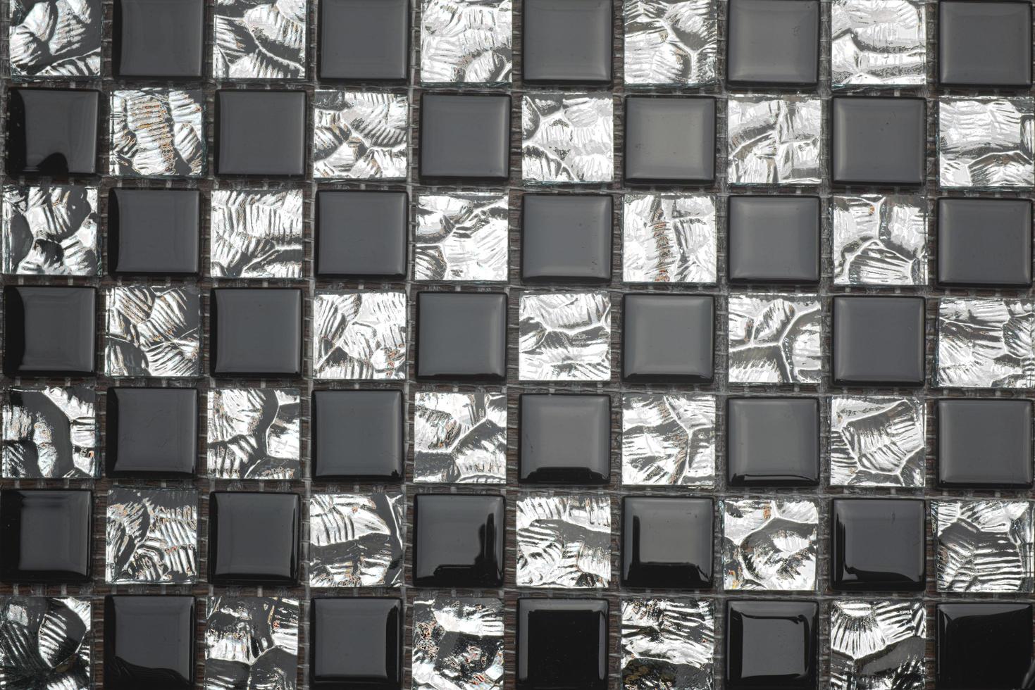 Black and white mosaic. photo