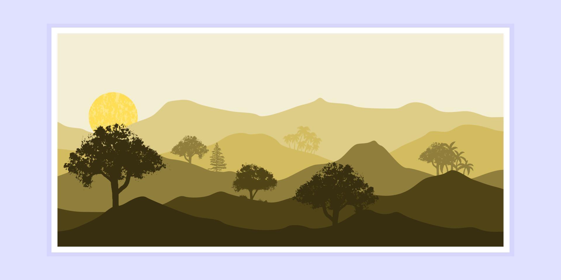 abstract mountain painting, Abstract background, Premium Vector
