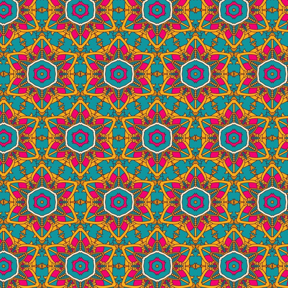 colourful mandala pattern design background vector