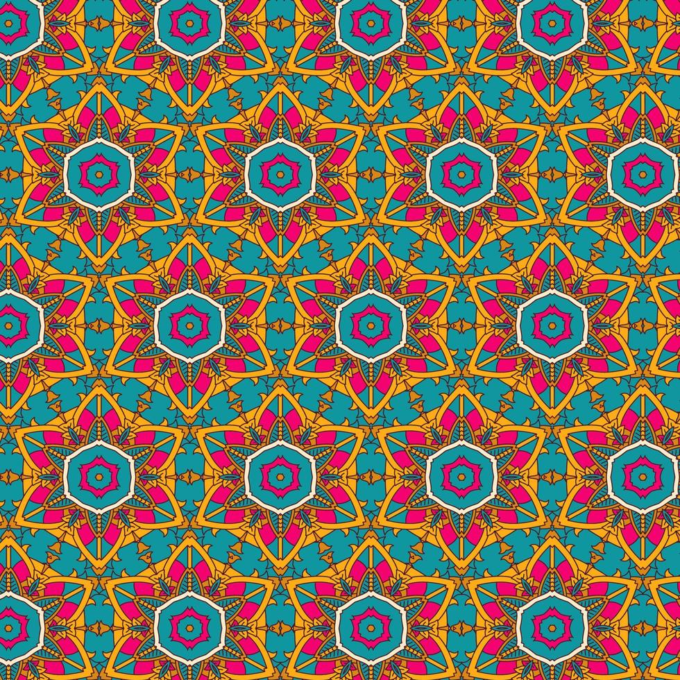 colourful mandala pattern design background vector