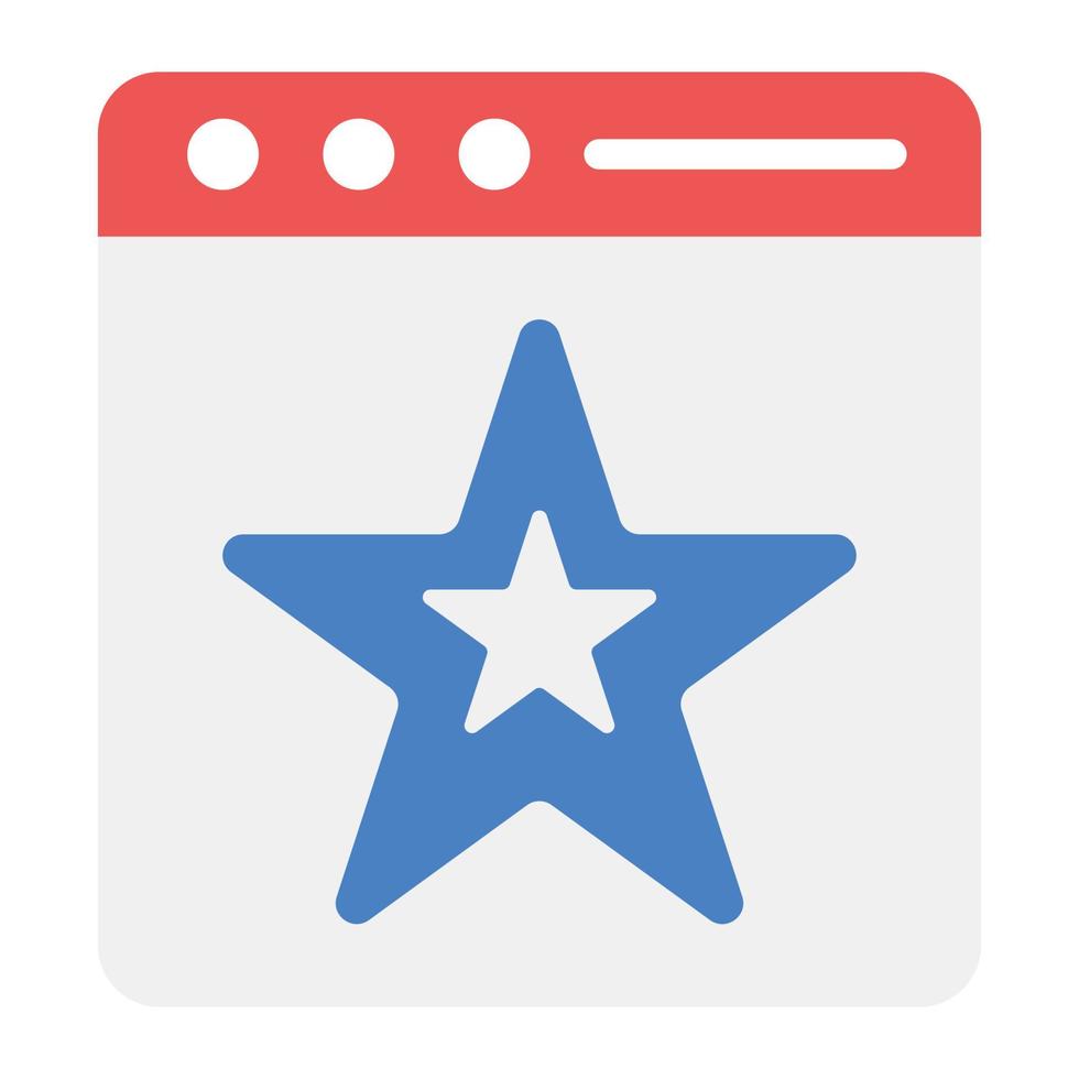 An icon design of web ranking, flat style vector