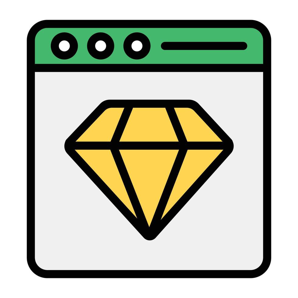 Best quality web icon in flat design vector