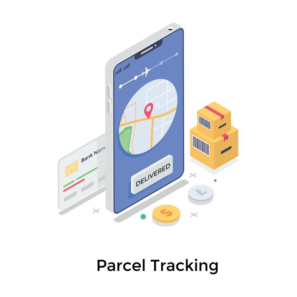 Parcel Tracking Concepts 5134162 Vector Art at Vecteezy