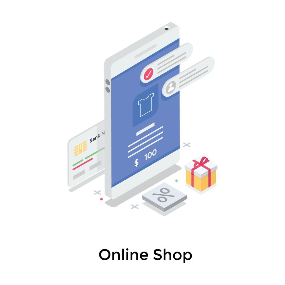 Online Shop Concepts vector