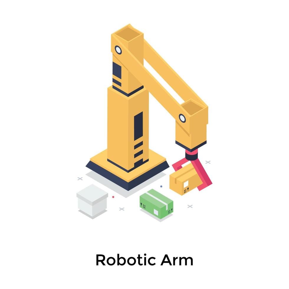 conceptos de brazo robótico vector