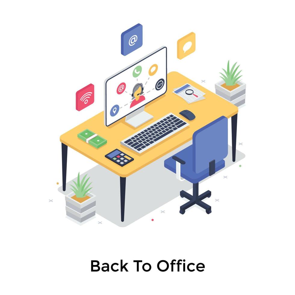 Back To Office vector