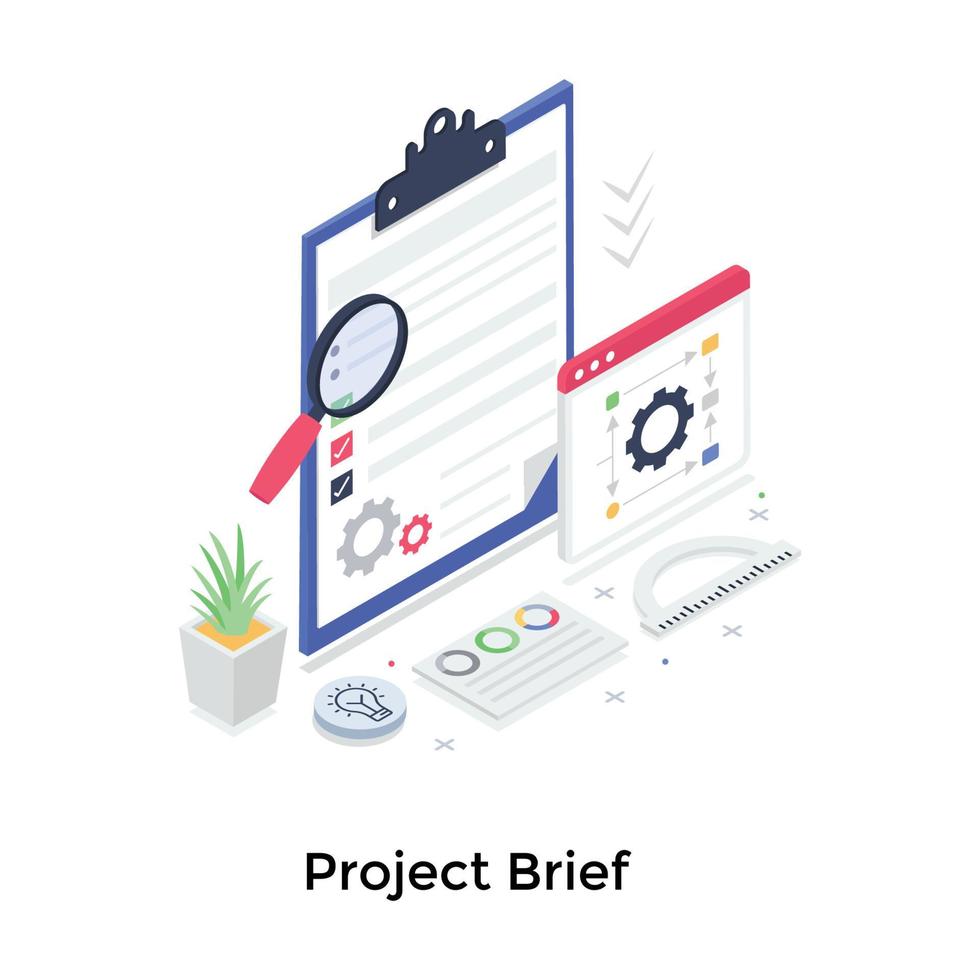 Project Brief Concepts vector