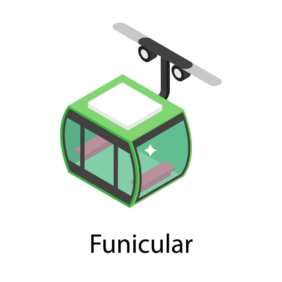 Trendy Funicular Concepts vector