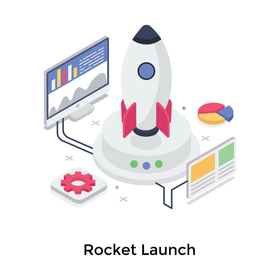 Rocket Launch Concepts vector
