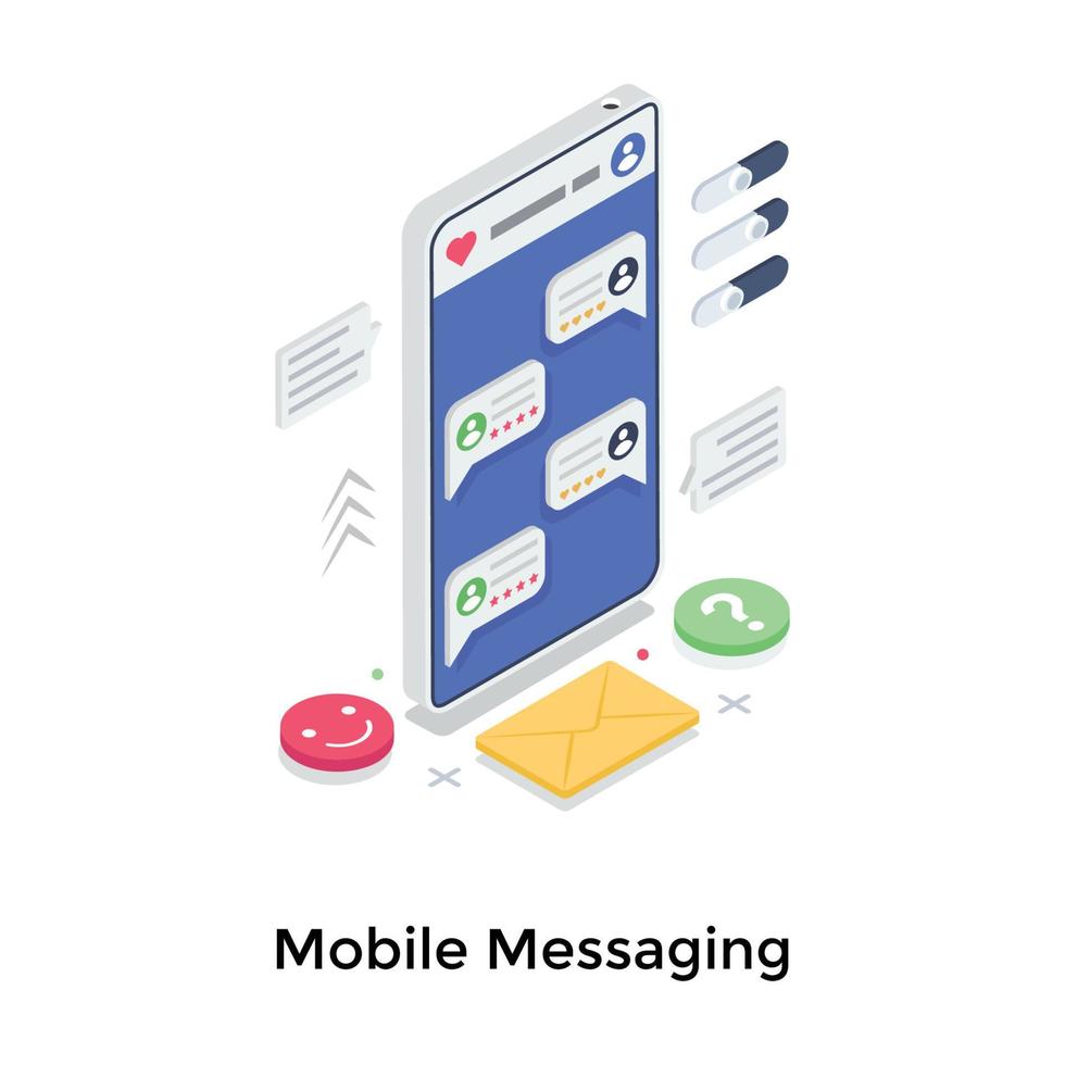 Mobile Messaging Concepts vector