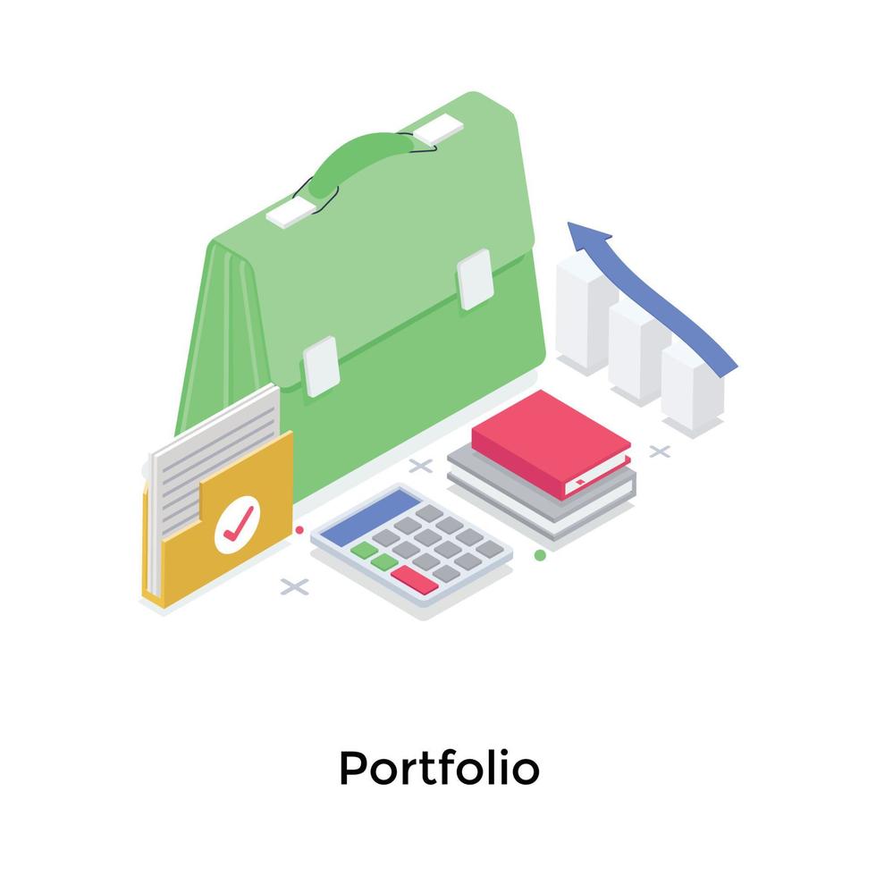 Trendy Portfolio Concepts vector