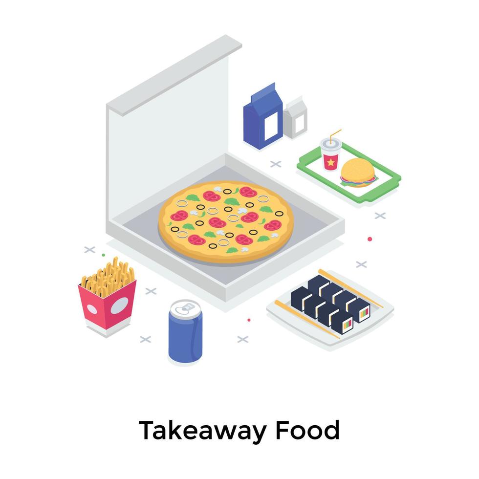 Takeaway Food Concepts vector