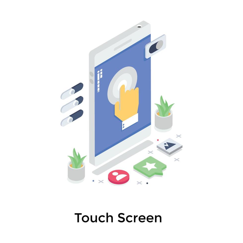 Touch Screen Concepts vector