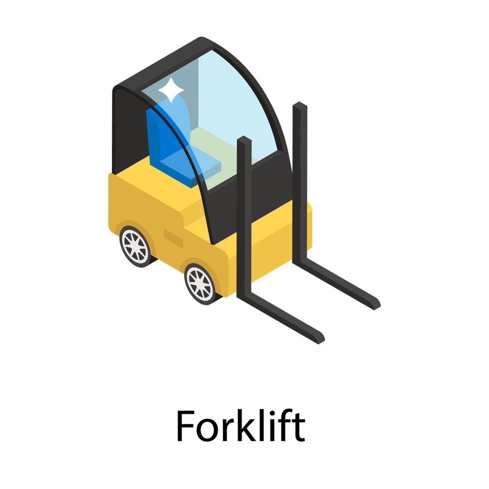 Trendy Forklift Concepts vector