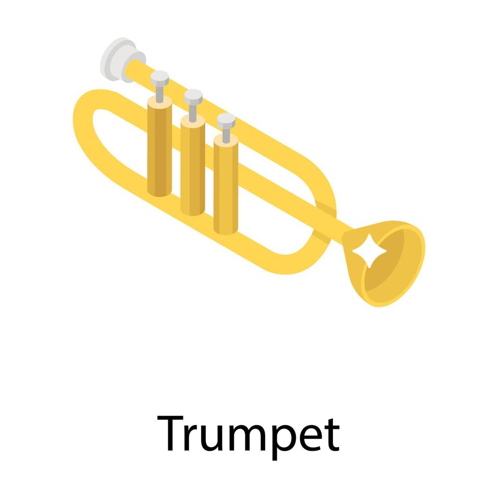 conceptos de trompeta de moda vector