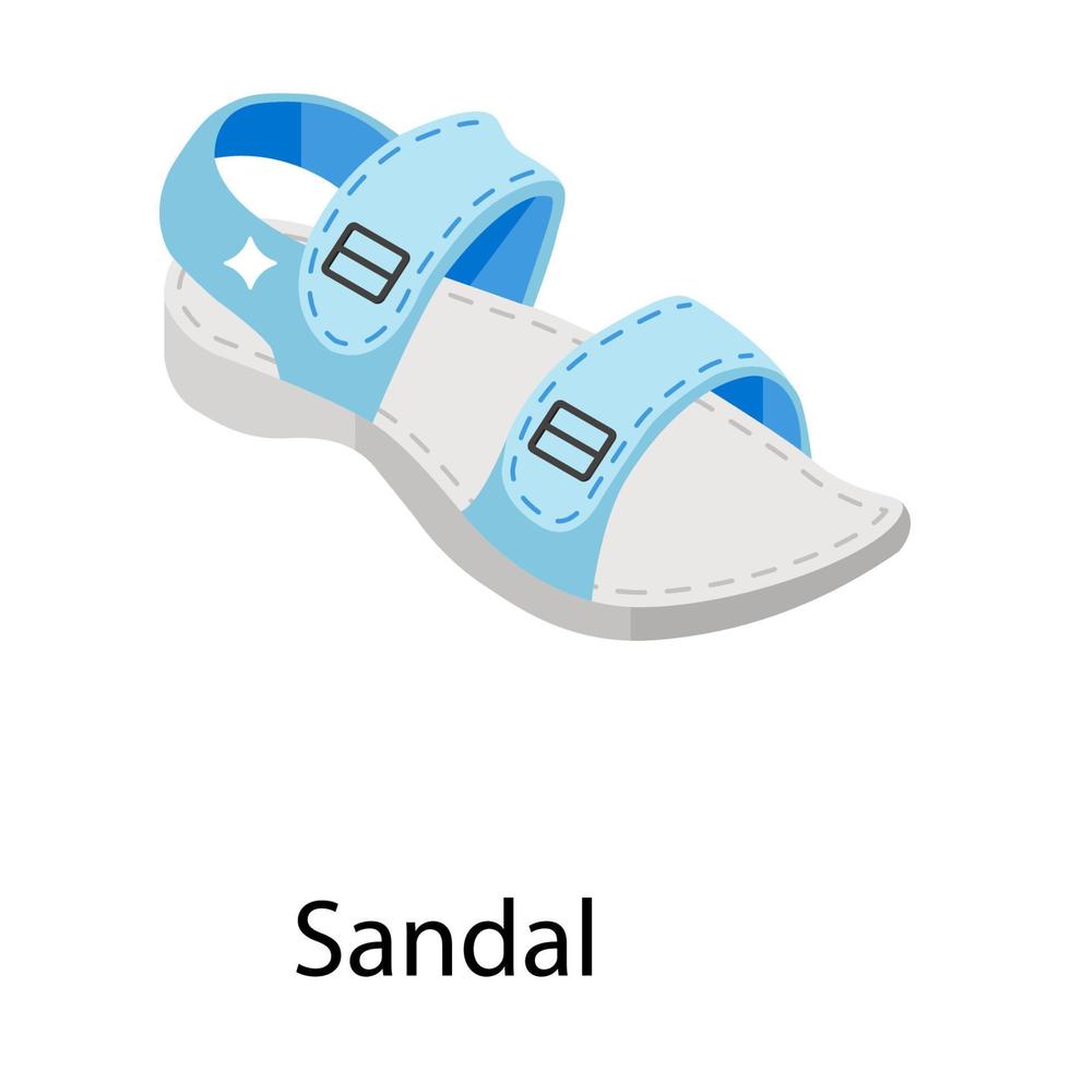 conceptos de sandalias de moda vector