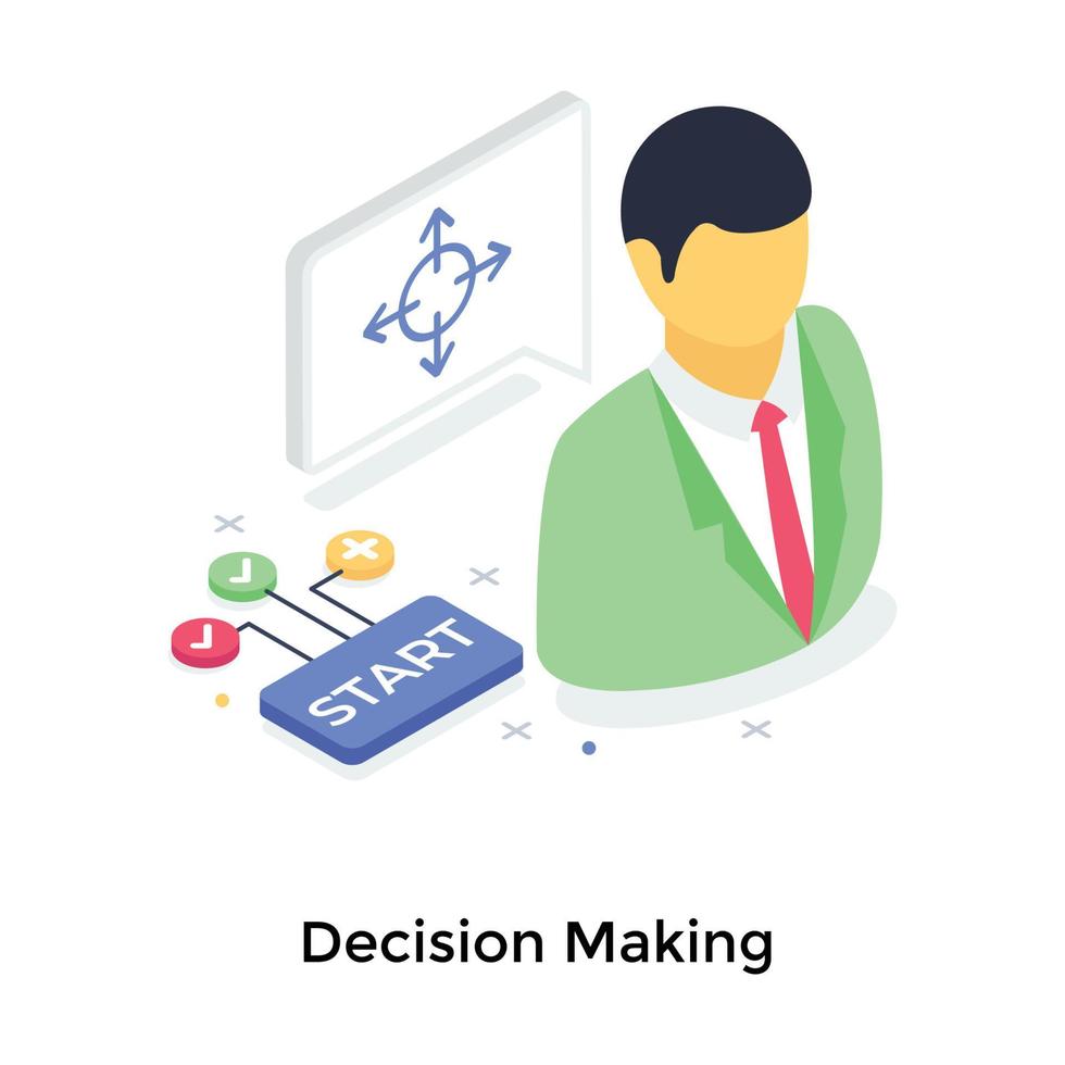 Decision Making Concepts vector