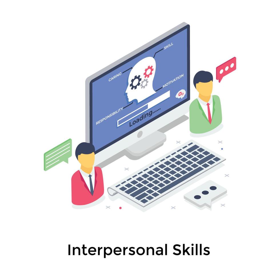 Interpersonal Skills Concepts vector