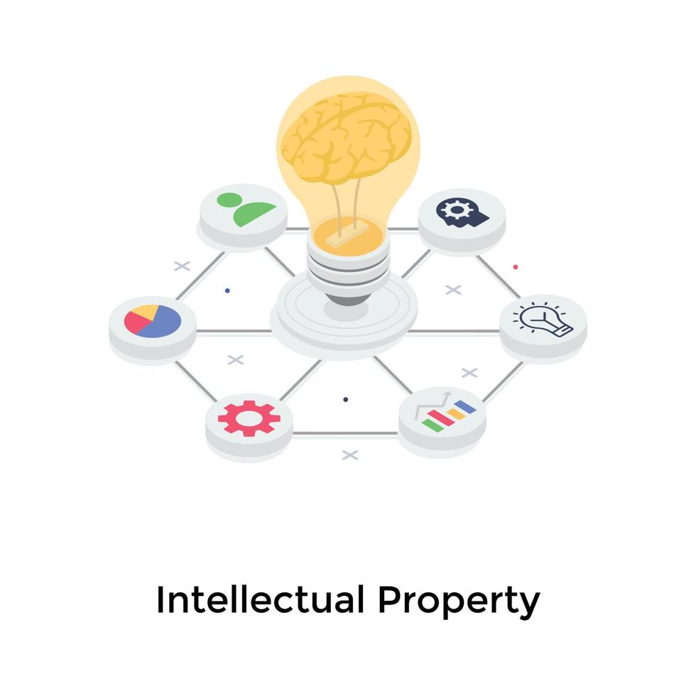 Intellectual Property Concepts vector