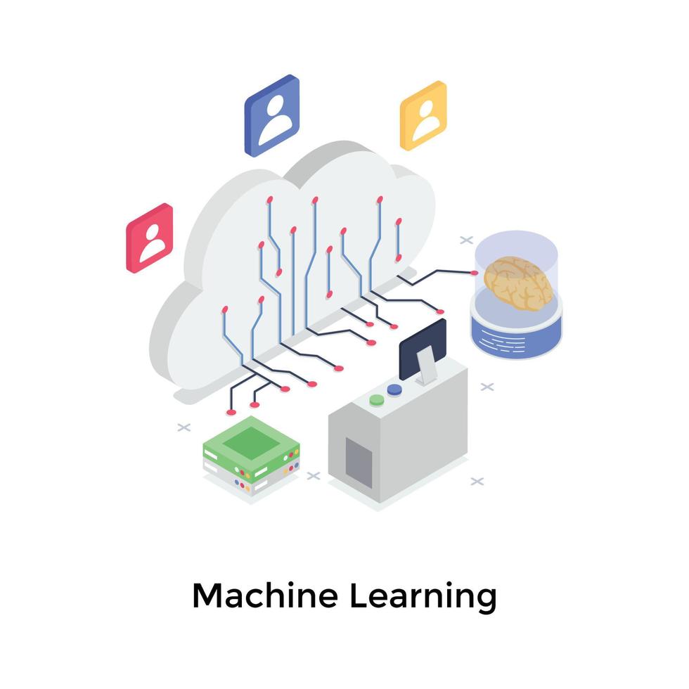 Machine Learning Concepts vector