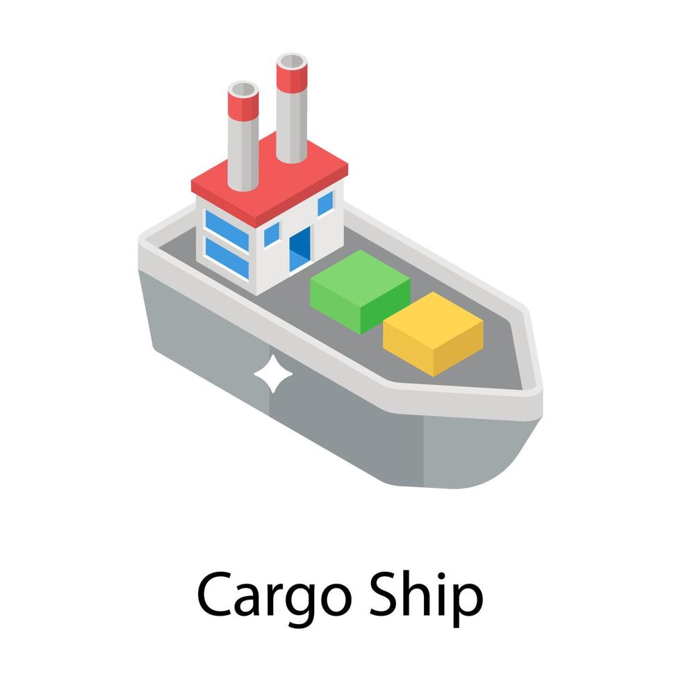 Cargo Ship Concepts vector