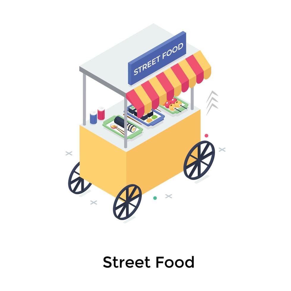 conceptos de comida callejera vector