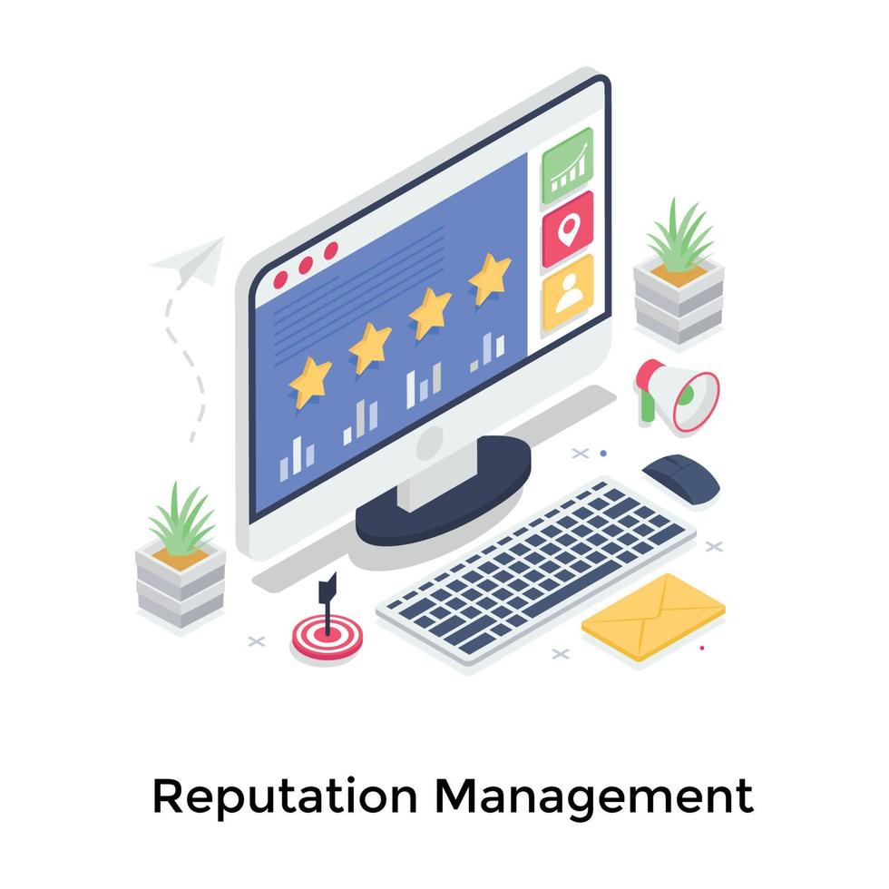 Reputation Management Concepts vector