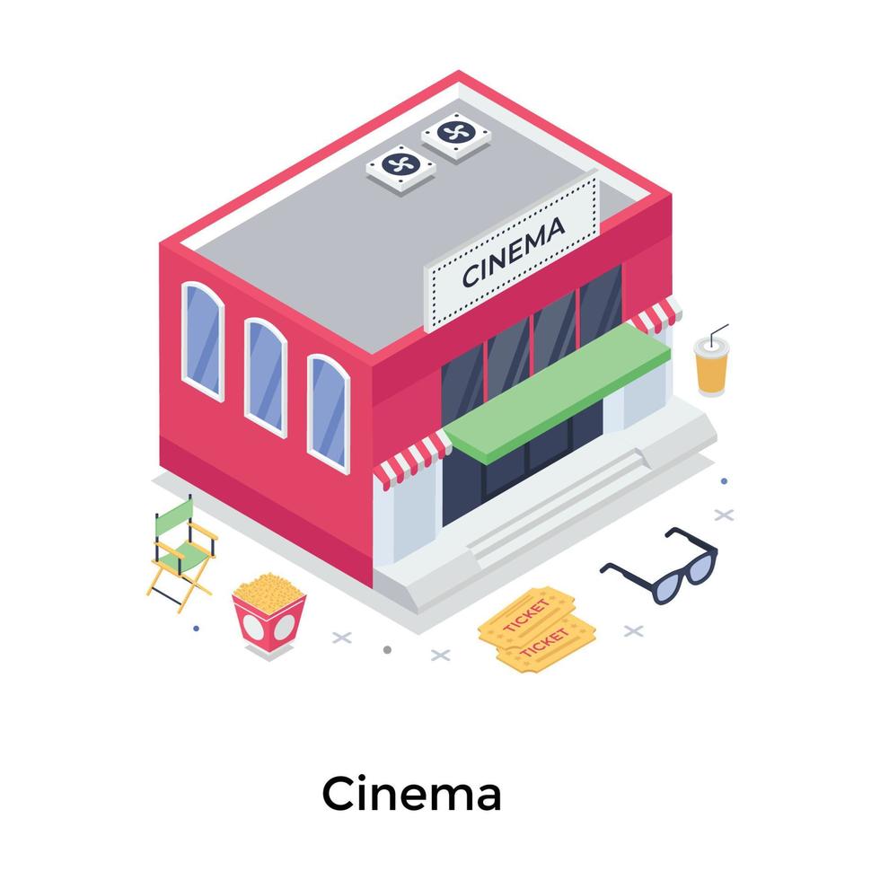 Trendy Cinema Concepts vector