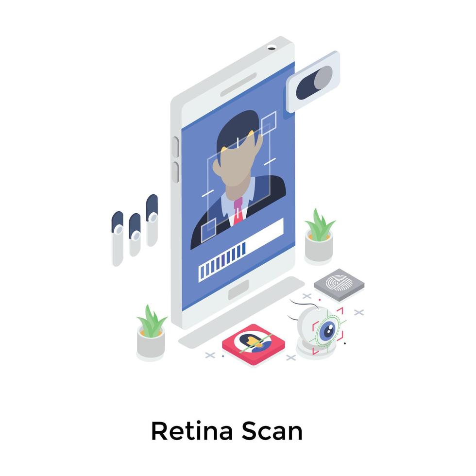 Retina Scan Concepts vector