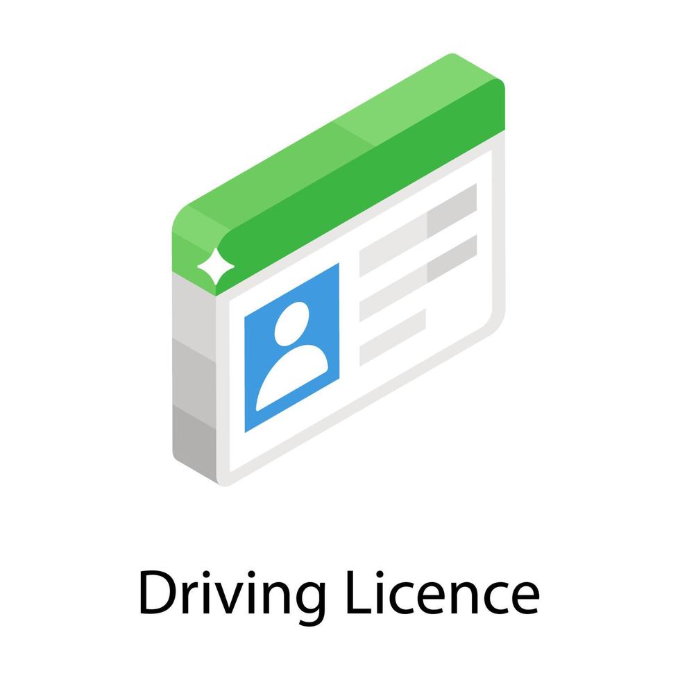 Driving License Concepts vector