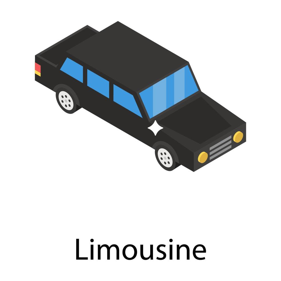 Trendy Limousine Concepts vector