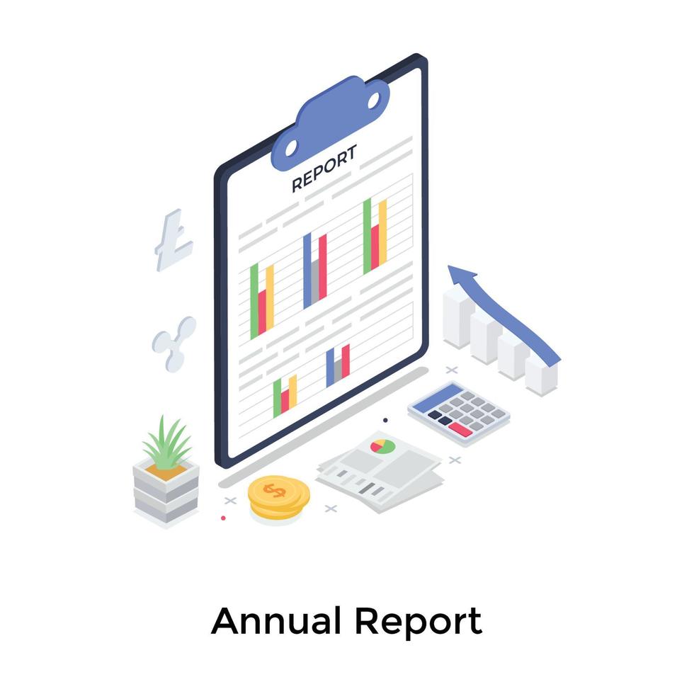 Annual Report Concepts vector