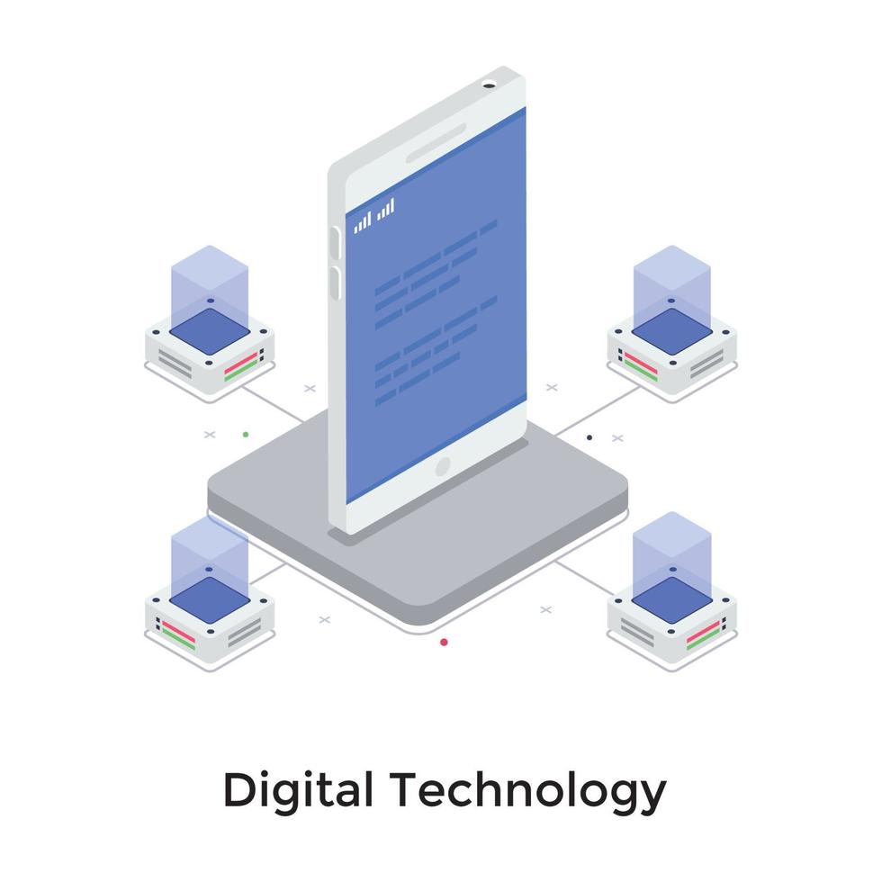 Digital Technology Concepts vector