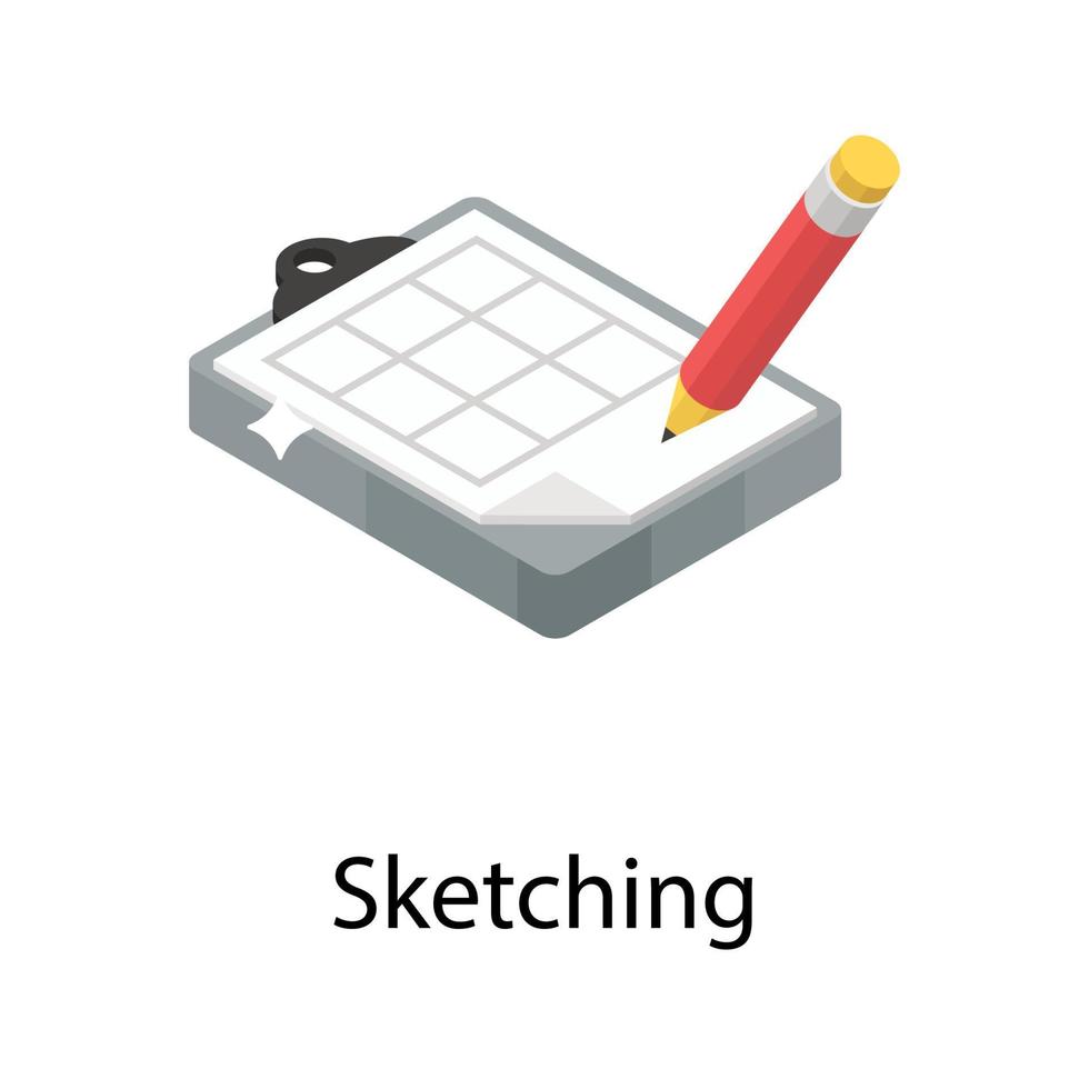 Trendy Sketching Concepts vector