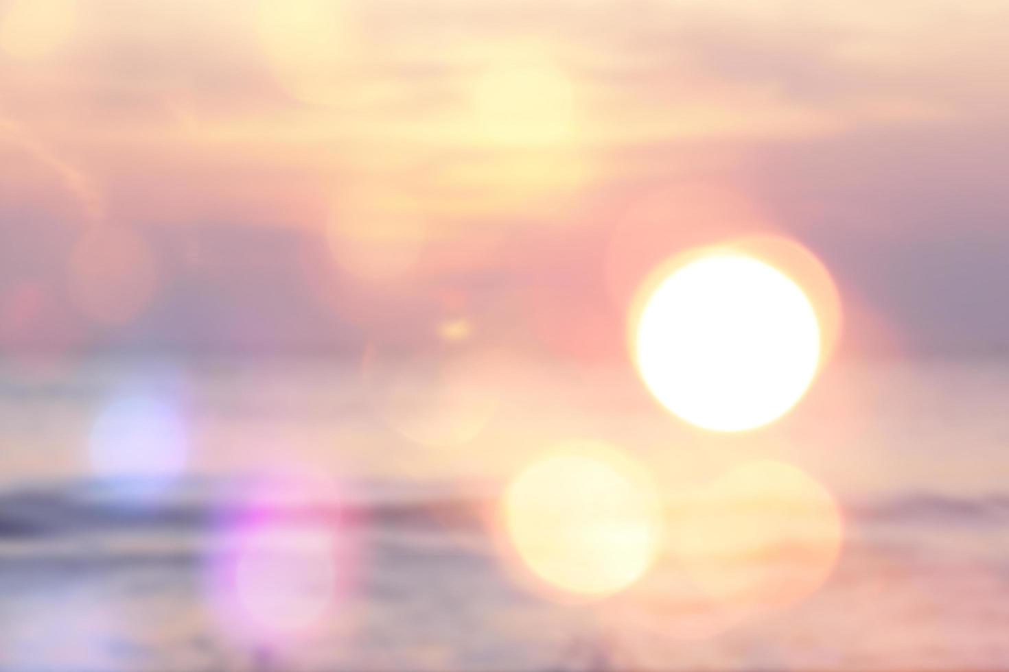 Blurred beach bokeh background photo