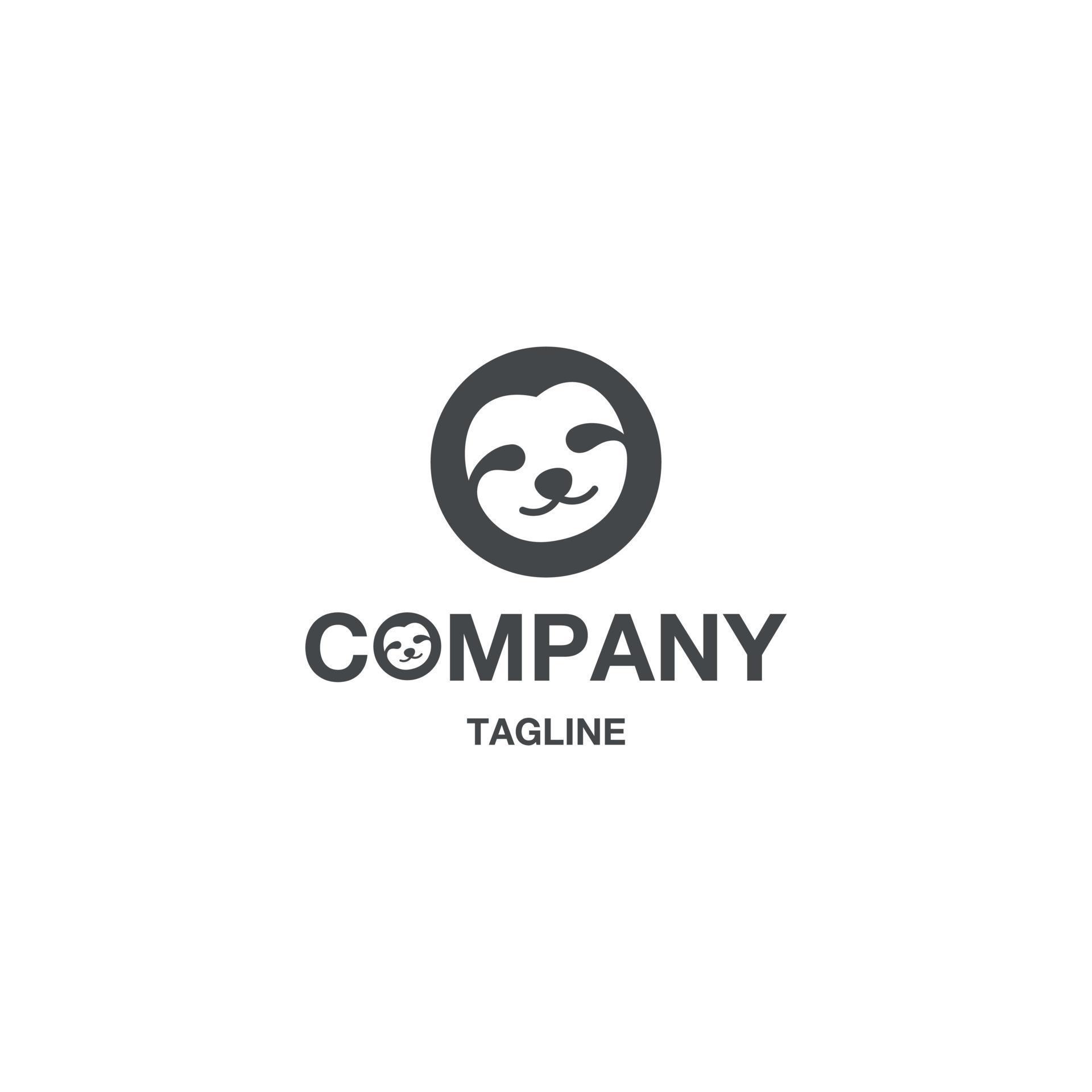 cute animal logo design vector 5135149 Vector Art at Vecteezy