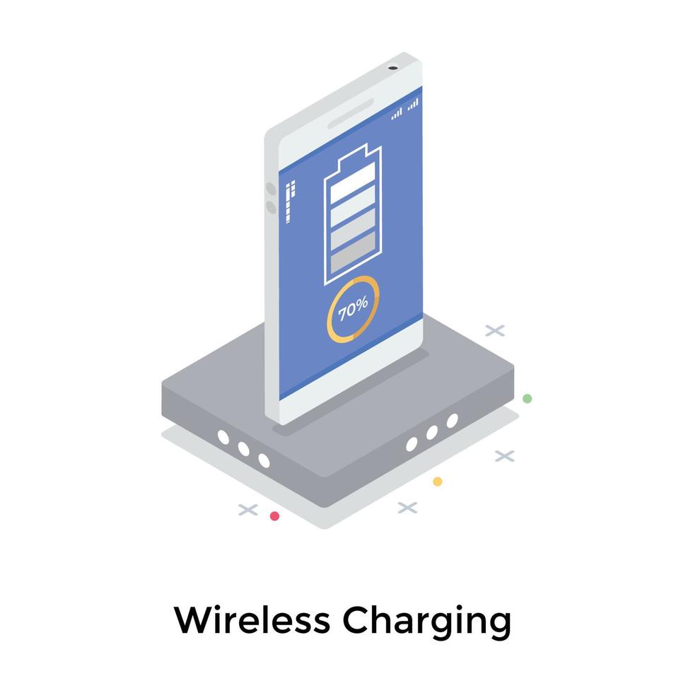 Wireless Charging Concepts vector