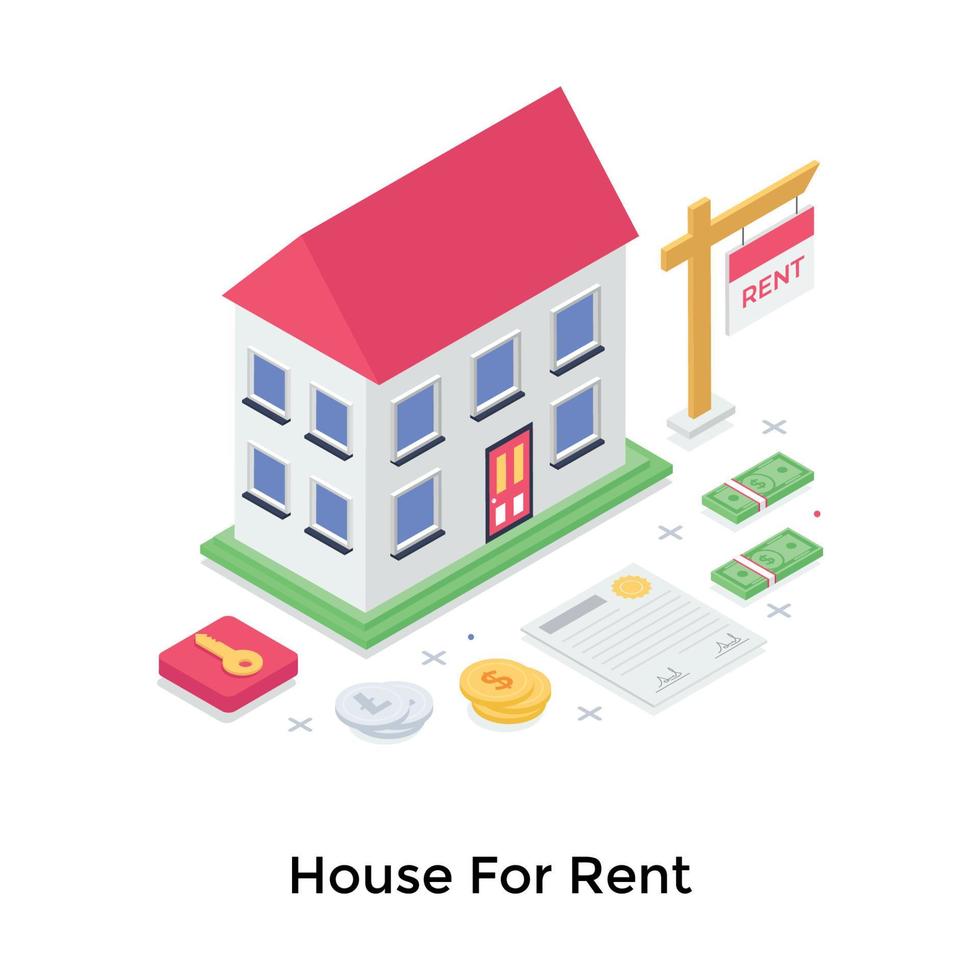 House For Rent vector