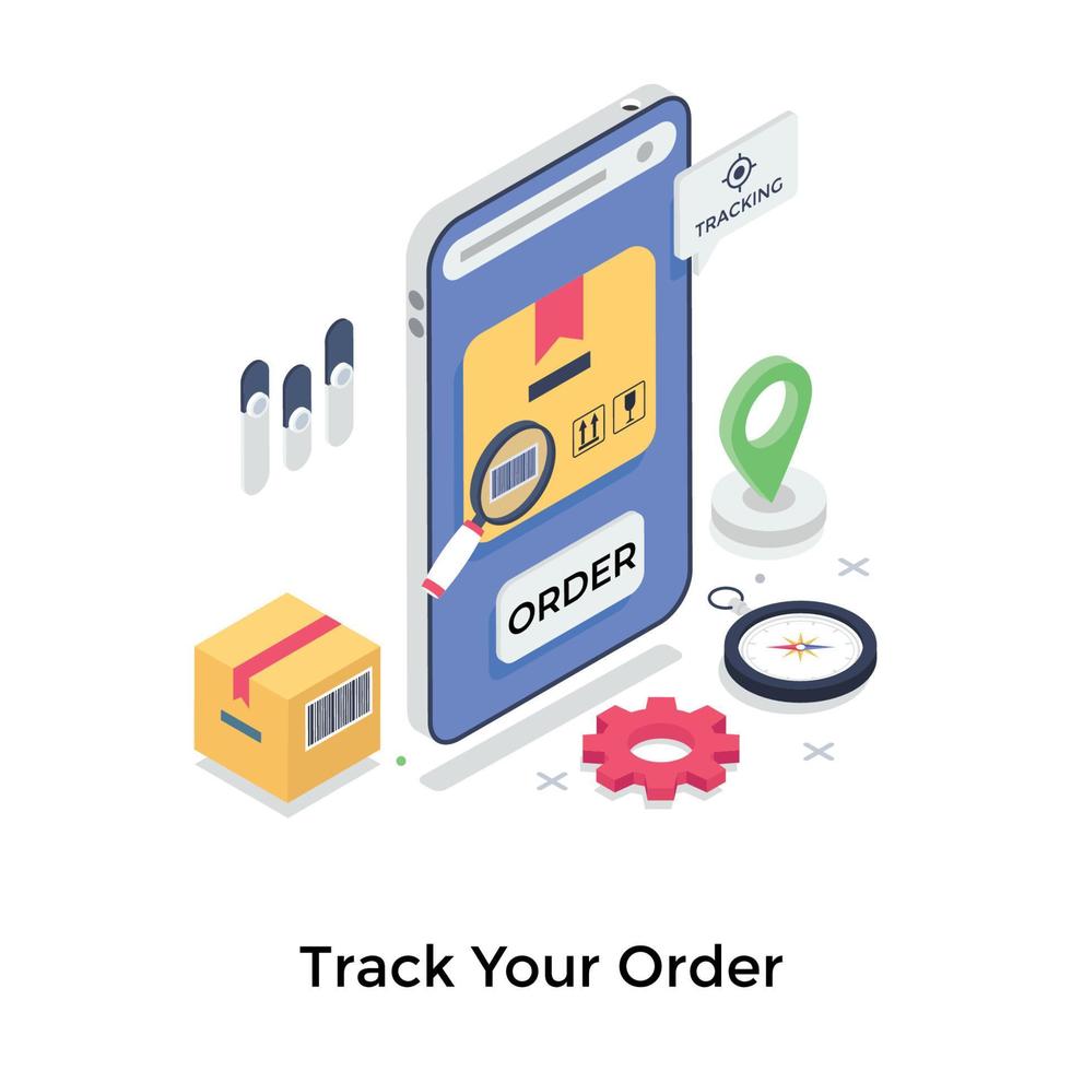 Track Your Order vector