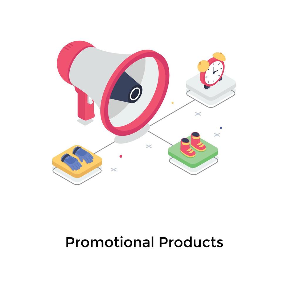 conceptos de productos promocionales vector