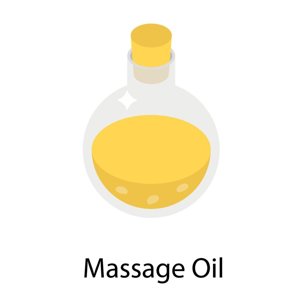 Massage Oil Concepts vector