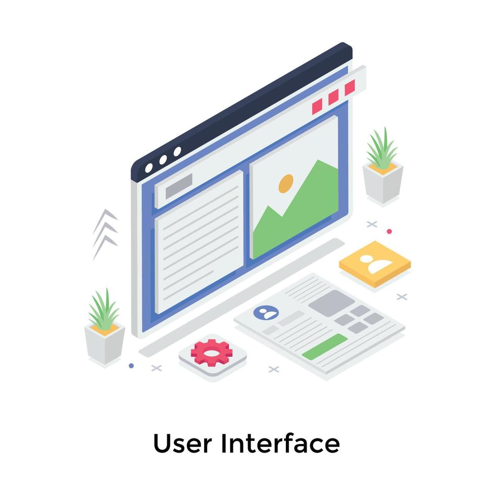 User Interface Concepts vector