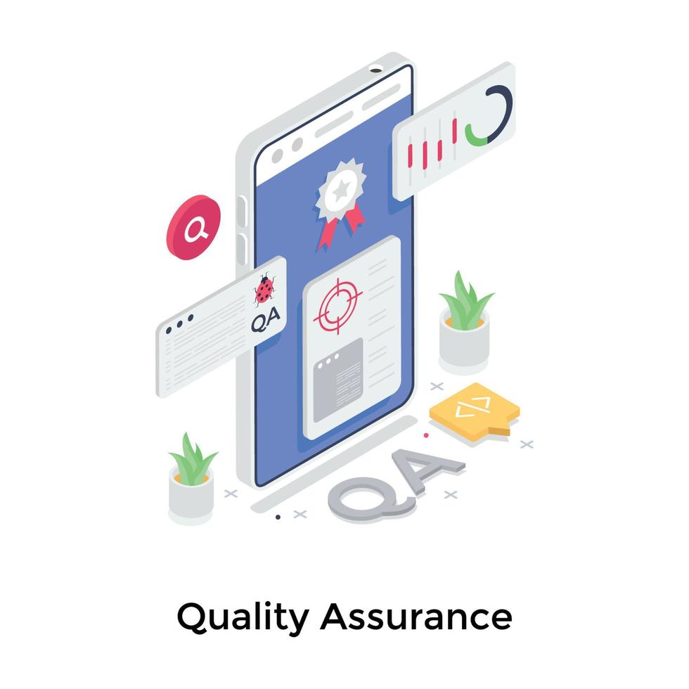 Quality Assurance Concepts vector
