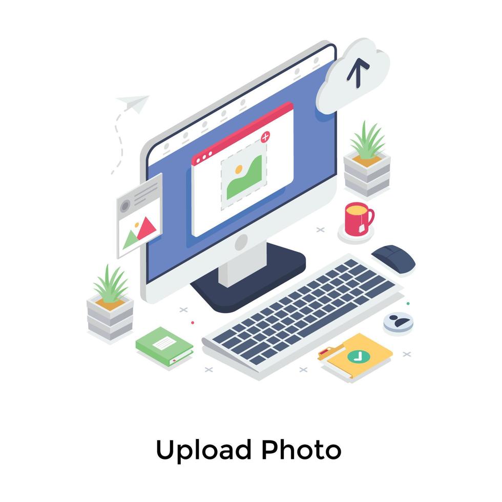 Upload Data Concepts vector