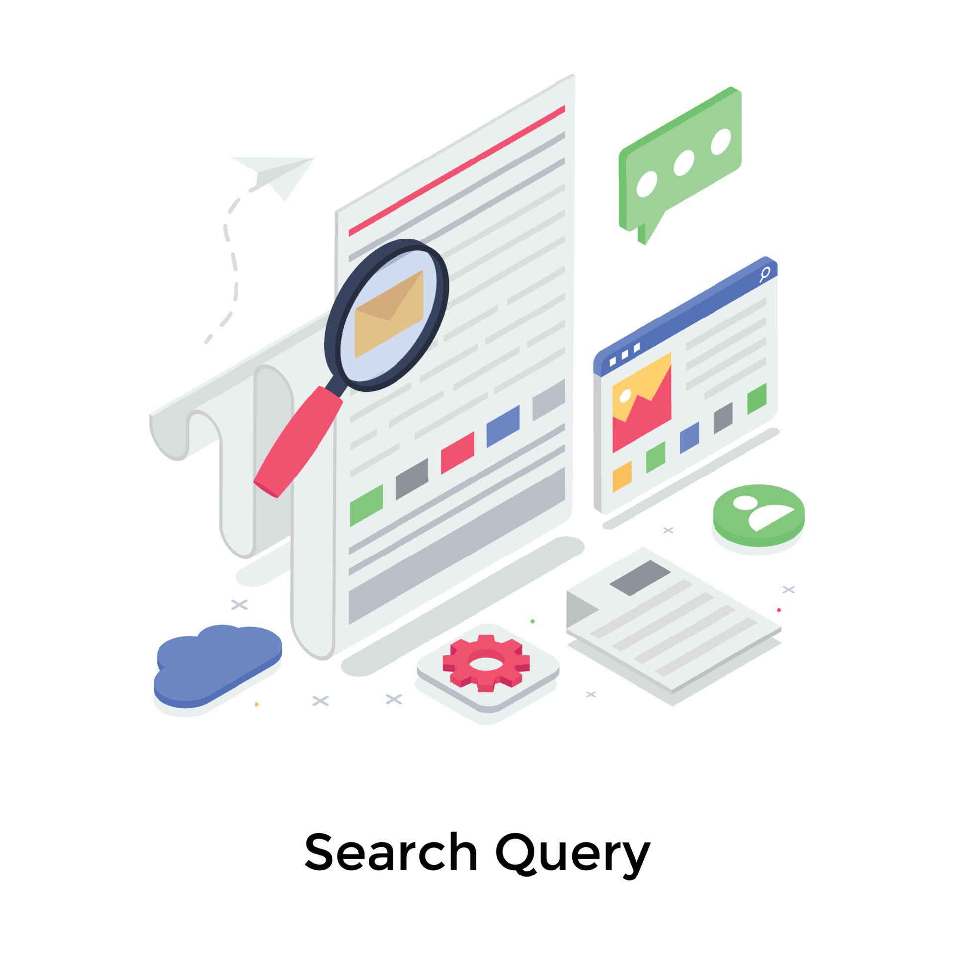 Search Query Concepts 5135738 Vector Art at Vecteezy
